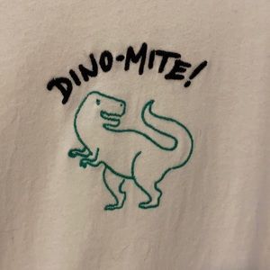 Dino-mite embroidered dinosaur tshirt Old Navy